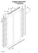 CABINET TRIM PARTS Diagram and Parts List for KSSS36FMX03  KitchenAid Refrigerator