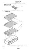 SHELF Diagram and Parts List for ET14CCXSW00  Whirlpool Refrigerator