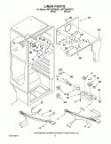 LINER PARTS Diagram and Parts List for W6TXNWFWT01  Whirlpool Refrigerator