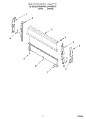 BACKGUARD Diagram and Parts List for SF302BSGW1  Whirlpool Range