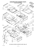 REFRIGERATOR INTERIOR , LIT/OPTIONAL Diagram and Parts List for KSRF26DTPL00  KitchenAid Refrigerator