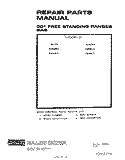COVER Diagram and Parts List for F4858W0  Roper Range