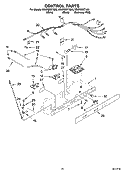 CONTROL PARTS Diagram and Parts List for ED2PBEXTL00  Whirlpool Refrigerator