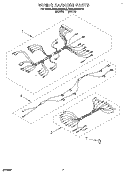 WIRING HARNESS Diagram and Parts List for KEDC205BBL2  KitchenAid Range