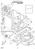 SECTION Diagram and Parts List for LEV6646AN2  Whirlpool Dryer