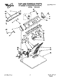 SECTION Diagram and Parts List for LEV6646AW0  Whirlpool Dryer