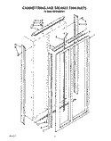 CABINET TRIMS AND BREAKER TRIM Diagram and Parts List for KSSS48MWX01  KitchenAid Refrigerator