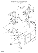 DISPENSER FRONT Diagram and Parts List for 7RS22AWXEW00  Whirlpool Refrigerator