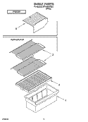 SHELF PARTS, OPTIONAL PARTS Diagram and Parts List for RT14ZKXKQ04  Roper Refrigerator