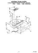 CONTROL PANEL PARTS Diagram and Parts List for KUIS18NNTS1  KitchenAid Ice Maker