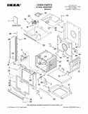 OVEN PARTS Diagram and Parts List for IBD550PWS00  Whirlpool Wall Oven