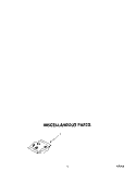 MISCELLANEOUS Diagram and Parts List for DU8700XY2  Whirlpool Dishwasher