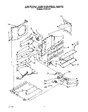 AIRFLOW AND CONTROL Diagram and Parts List for AR1200XW3  Whirlpool Air Conditioner