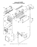 ICEMAKER , LIT/OPTIONAL Diagram and Parts List for ET14JMYSF05  Whirlpool Refrigerator