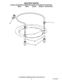 HEATER PARTS Diagram and Parts List for DU1055XTVDA  Whirlpool Dishwasher