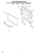 FREEZER DOOR PARTS, OPTIONAL PARTS Diagram and Parts List for KTRC19KKWH04  KitchenAid Refrigerator