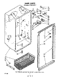 LINER Diagram and Parts List for EV200FXKW1  Whirlpool Freezer