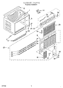 CABINET Diagram and Parts List for ACQ294XJ0  Whirlpool Air Conditioner