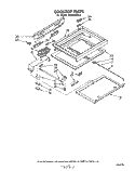 COOKTOP Diagram and Parts List for RS576PXP0  Whirlpool Range