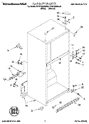 CABINET Diagram and Parts List for KTRS19MDAL00  KitchenAid Refrigerator