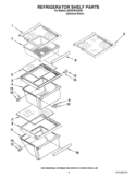 REFRIGERATOR SHELF PARTS Diagram and Parts List for ED5GVEXVD06  Whirlpool Refrigerator
