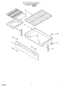 BROILER Diagram and Parts List for TGS325GW7  Estate Range