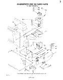 MAGNETRON AND AIRFLOW Diagram and Parts List for RM235PXL2  Whirlpool Microwave Oven Combo