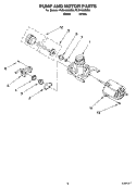 PUMP AND MOTOR PARTS Diagram and Parts List for RUD4000MQ2  Roper Dishwasher
