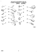 WIRING HARNESS Diagram and Parts List for TAWS680BW0  Estate Washer