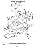 CABINET AND STIRRER Diagram and Parts List for MW8500XP0  Whirlpool Microwave