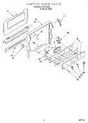 CONTROL PANEL Diagram and Parts List for FGS385BQ3  Roper Range