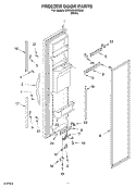 Part Location Diagram of 2203086W Whirlpool TRIM-HANDL