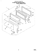 Part Location Diagram of 4358554 Whirlpool BAFFLE-DOR