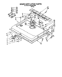 DOOR AND LATCH Diagram and Parts List for KUDA23ZYWH0  KitchenAid Dishwasher
