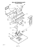 SECTION Diagram and Parts List for LE5700XMW1  Whirlpool Dryer