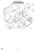 OVEN Diagram and Parts List for RF362BBDQ0  Whirlpool Range