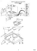 MACHINE BASE Diagram and Parts List for RAB1121EW1  Roper Washer