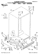 CABINET PARTS Diagram and Parts List for GC5SHEXNQ05  Whirlpool Refrigerator