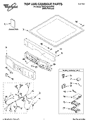 Part Location Diagram of 8519406 Whirlpool BEZEL - DISCONTINUED