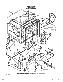 TUB, LIT/OPTIONAL Diagram and Parts List for DU4000XR2  Whirlpool Dishwasher