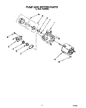 PUMP AND MOTOR Diagram and Parts List for WU3006X5  Roper Dishwasher