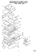 REFRIGERATOR SHELF Diagram and Parts List for ED22DKXDN01  Whirlpool Refrigerator