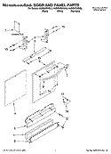 DOOR AND PANEL PARTS Diagram and Parts List for KUDS02SRSS3  KitchenAid Dishwasher