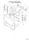CONTROL PANEL Diagram and Parts List for FGP337HQ0  Roper Range