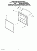 FREEZER DOOR PARTS, OPTIONAL PARTS Diagram and Parts List for KFCS22EVBL00  KitchenAid Refrigerator