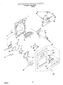 DISPENSER FRONT Diagram and Parts List for TS22AEXHW01  Whirlpool Refrigerator