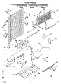 UNIT Diagram and Parts List for ET4WSKXKZ02  Whirlpool Refrigerator