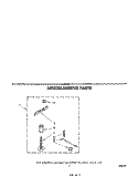 MISCELLANEOUS Diagram and Parts List for LA5530XPW2  Whirlpool Washer