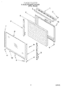 DOOR, LIT/OPTIONAL Diagram and Parts List for FEP320EW0  Roper Range