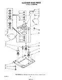 MACHINE BASE Diagram and Parts List for LC4500XTW0  Whirlpool Washer